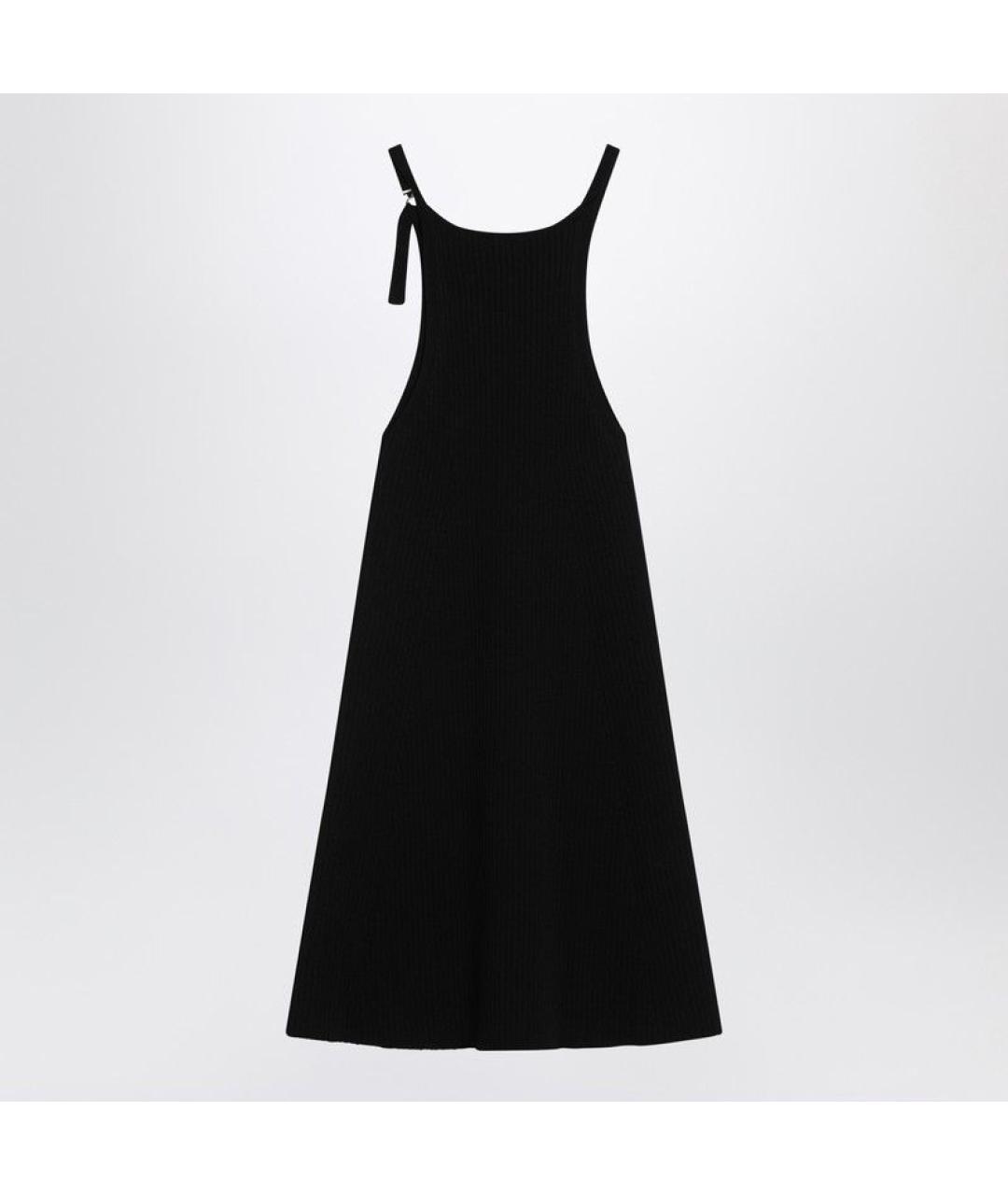 COURREGES Черное вискозное повседневное платье, фото 2