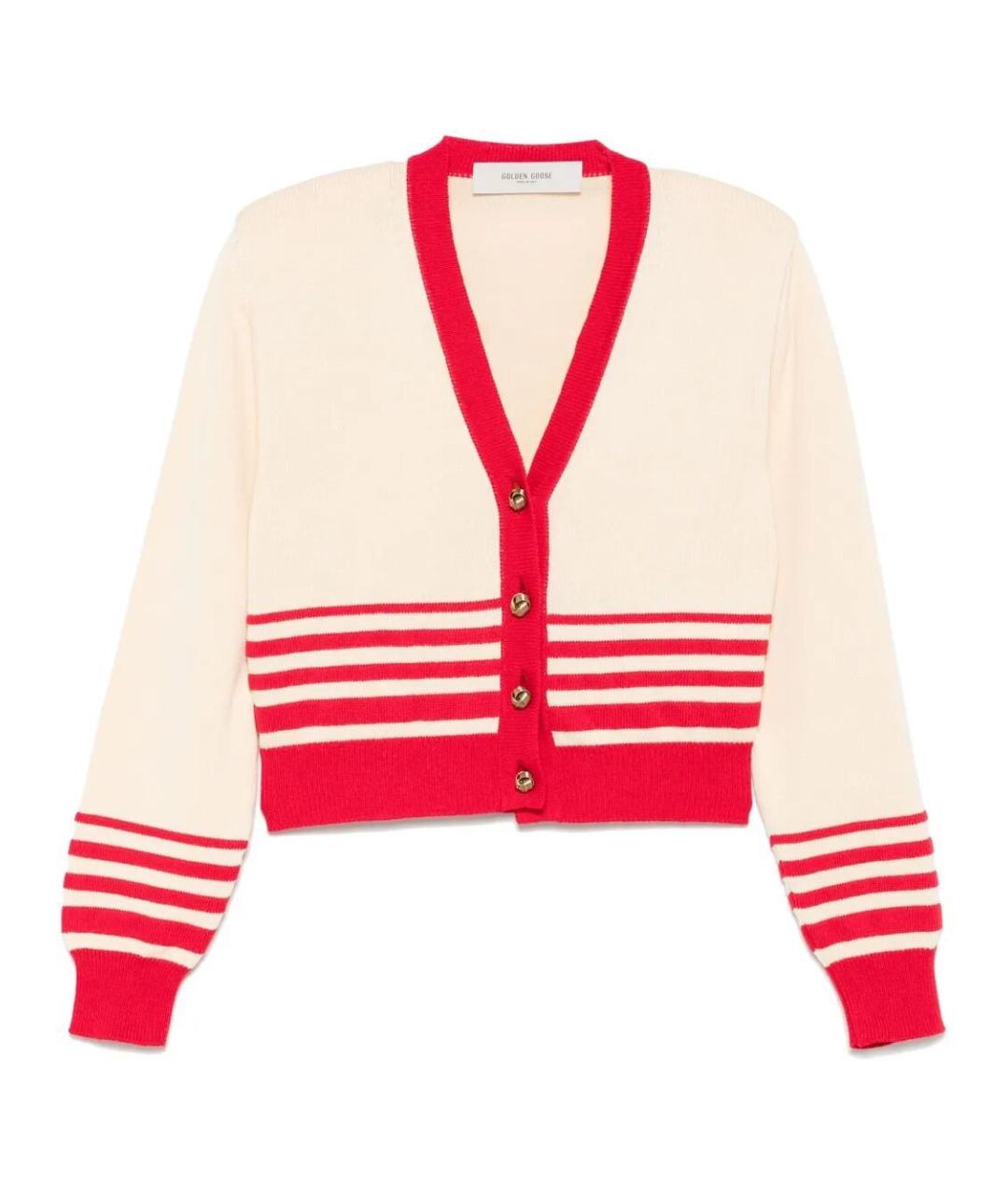 GOLDEN GOOSE DELUXE BRAND Розовый хлопковый кардиган, фото 1
