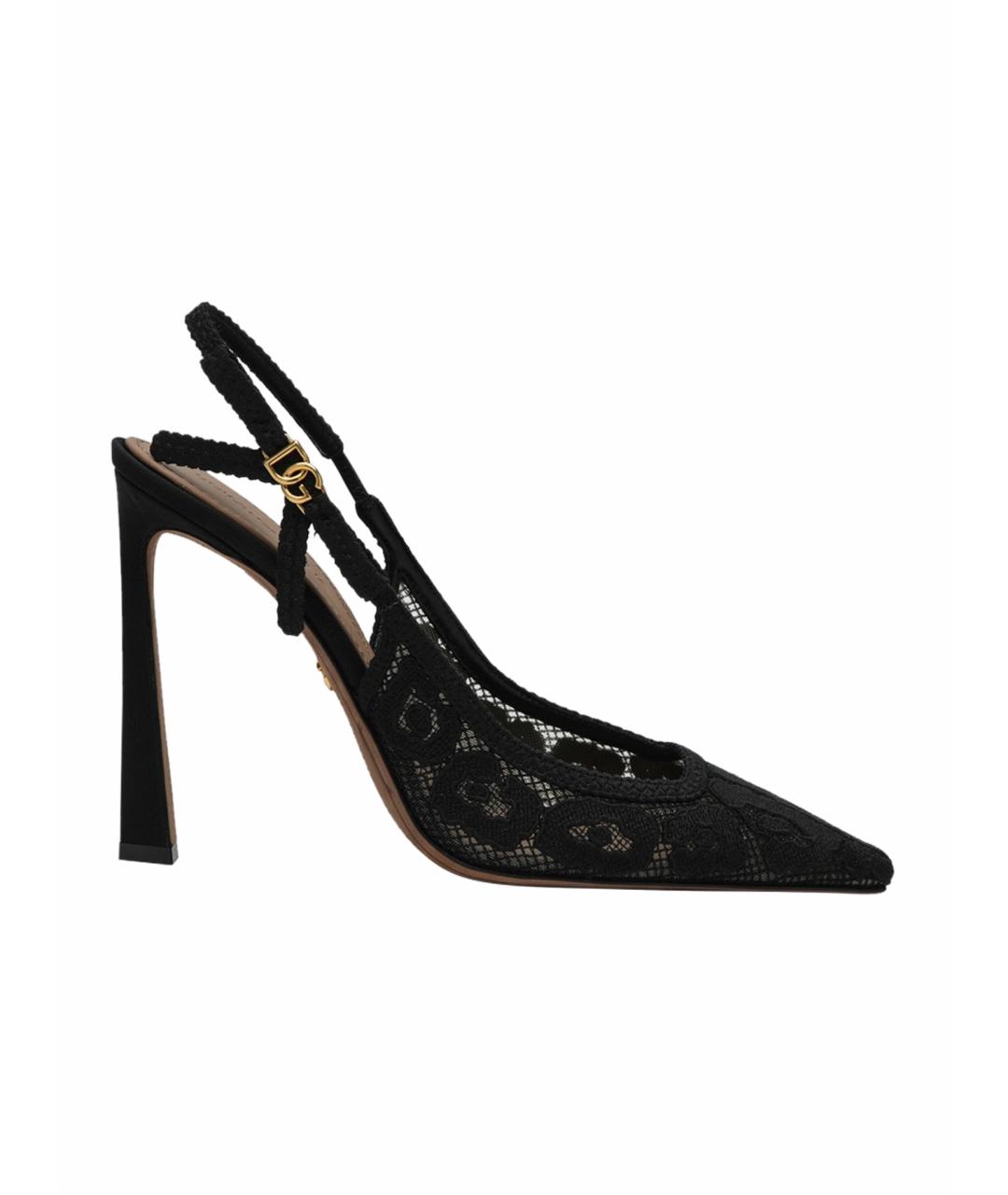 DOLCE&GABBANA Черные синтетические туфли, фото 1