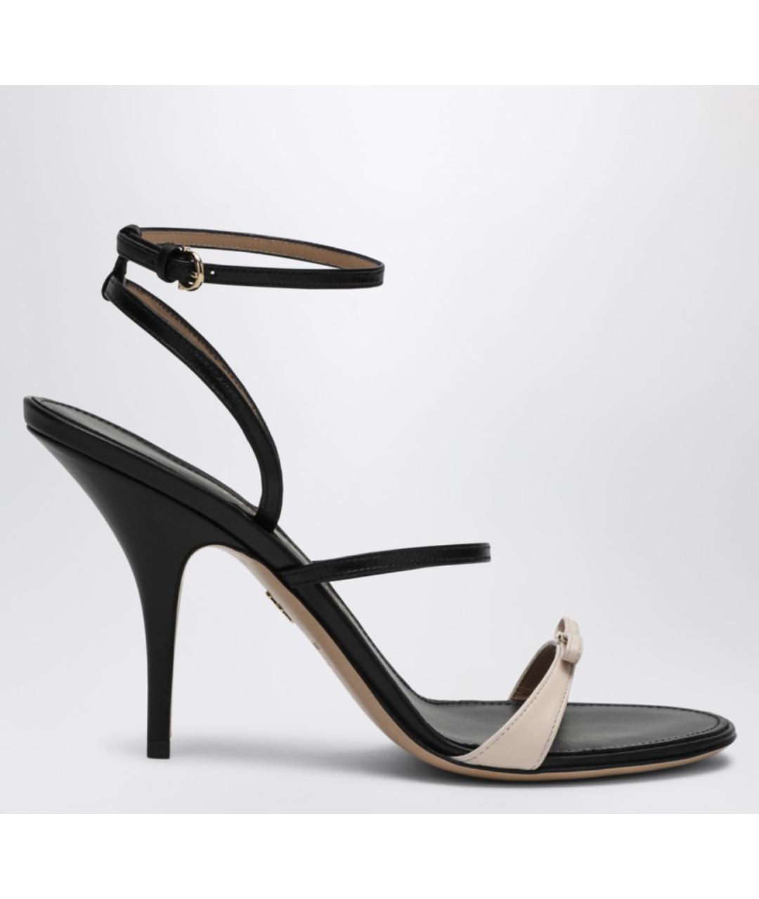 FERRAGAMO Черные босоножки, фото 4
