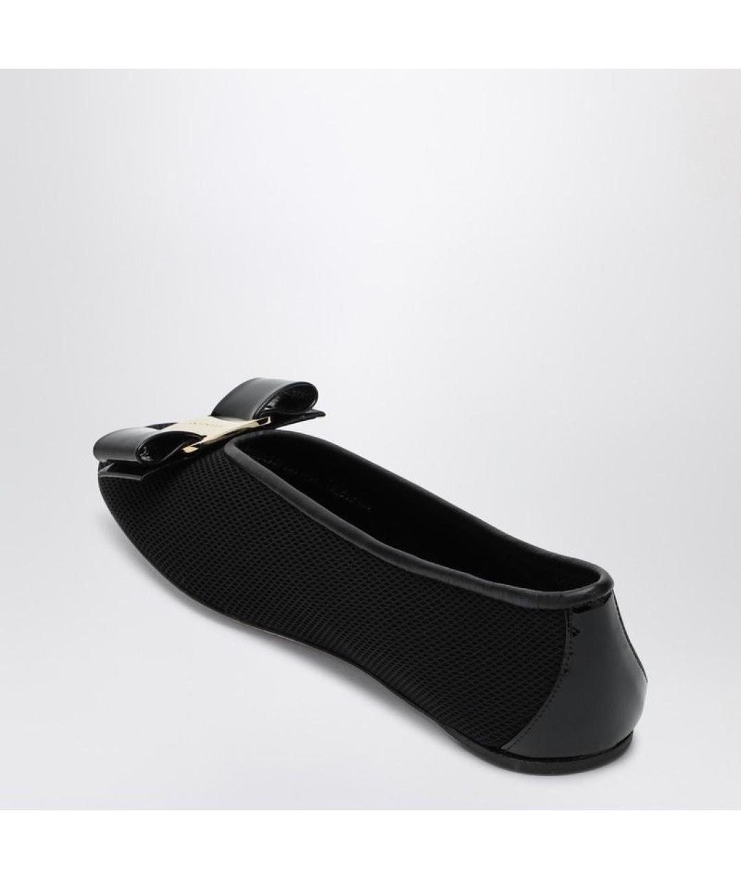 FERRAGAMO Черные балетки, фото 3