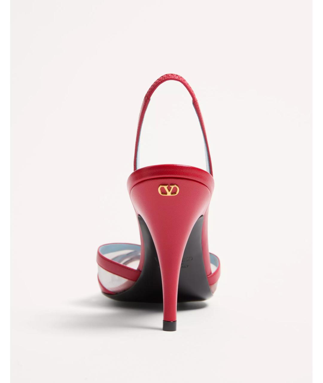 VALENTINO Красные кожаные туфли, фото 6