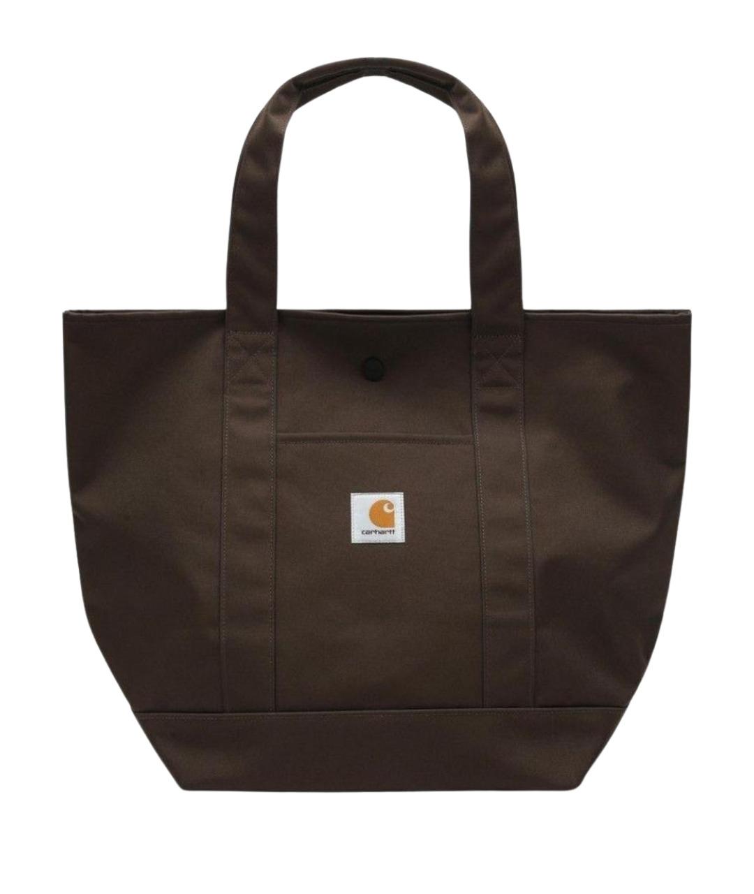 CARHARTT WIP Зеленая синтетическая сумка тоут, фото 1