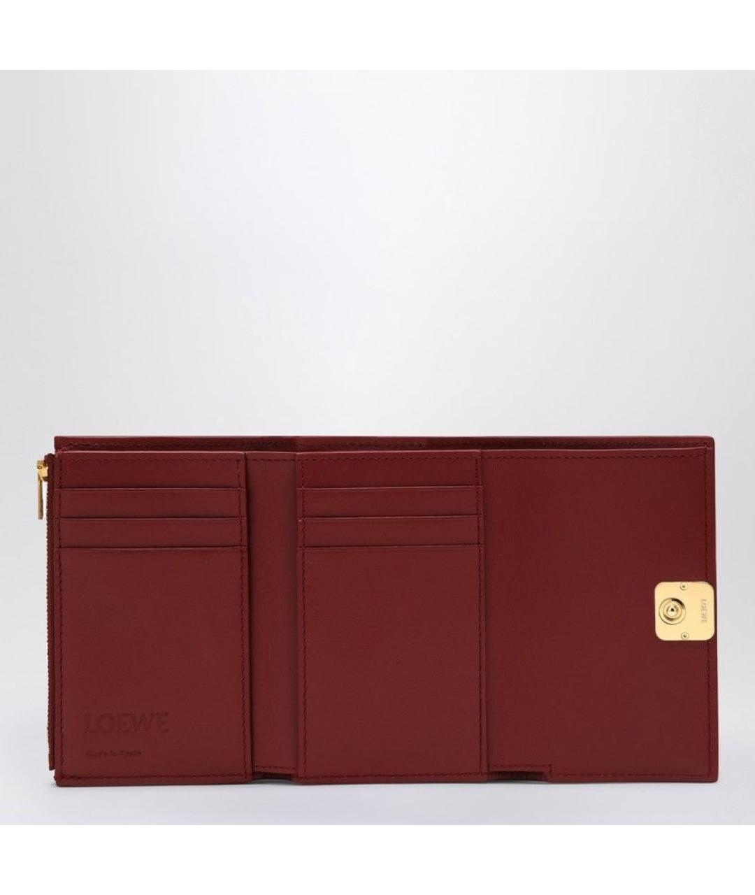 LOEWE Красный кожаный кошелек, фото 2