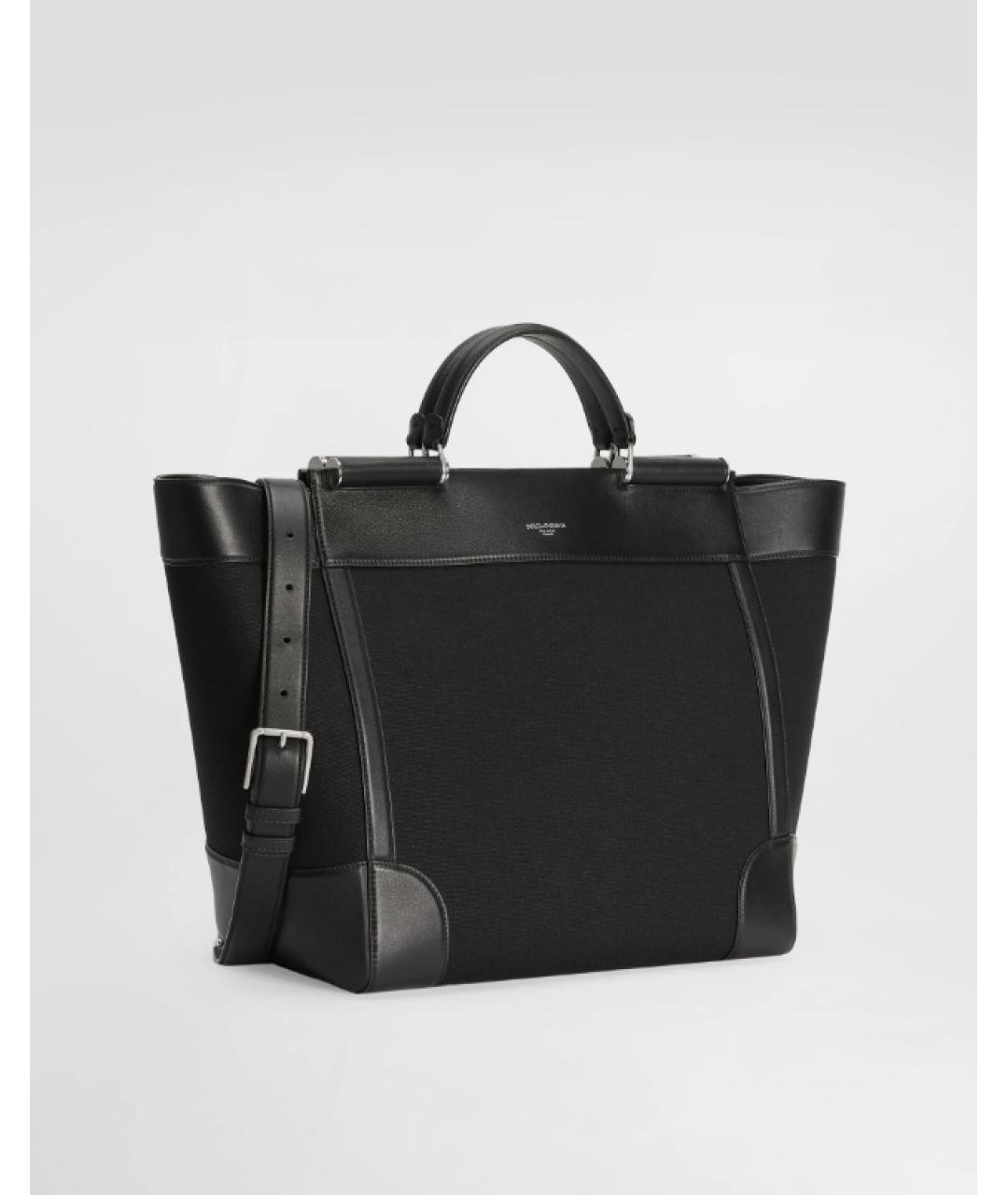 DOLCE&GABBANA Черная сумка тоут, фото 5