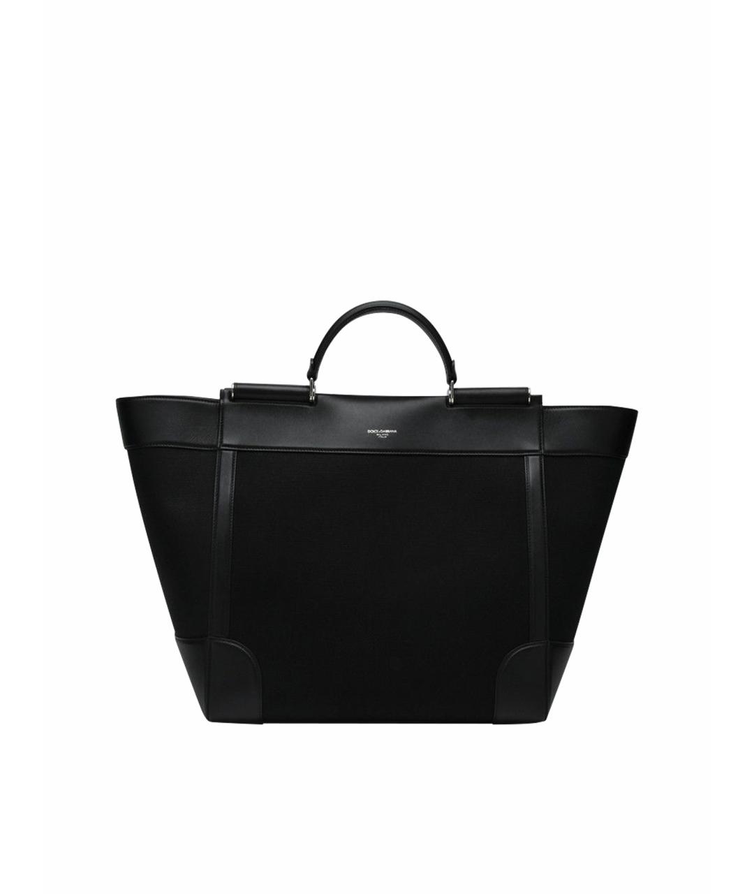 DOLCE&GABBANA Черная сумка тоут, фото 1
