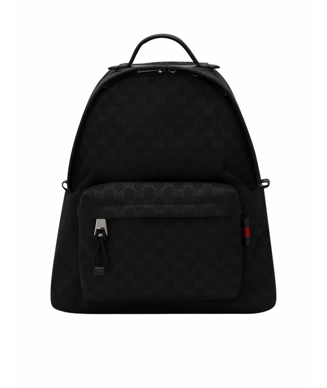GUCCI Черный тканевый рюкзак, фото 1
