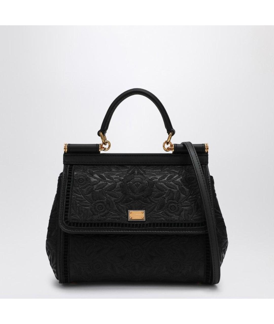 DOLCE&GABBANA Черная сумка с короткими ручками, фото 3
