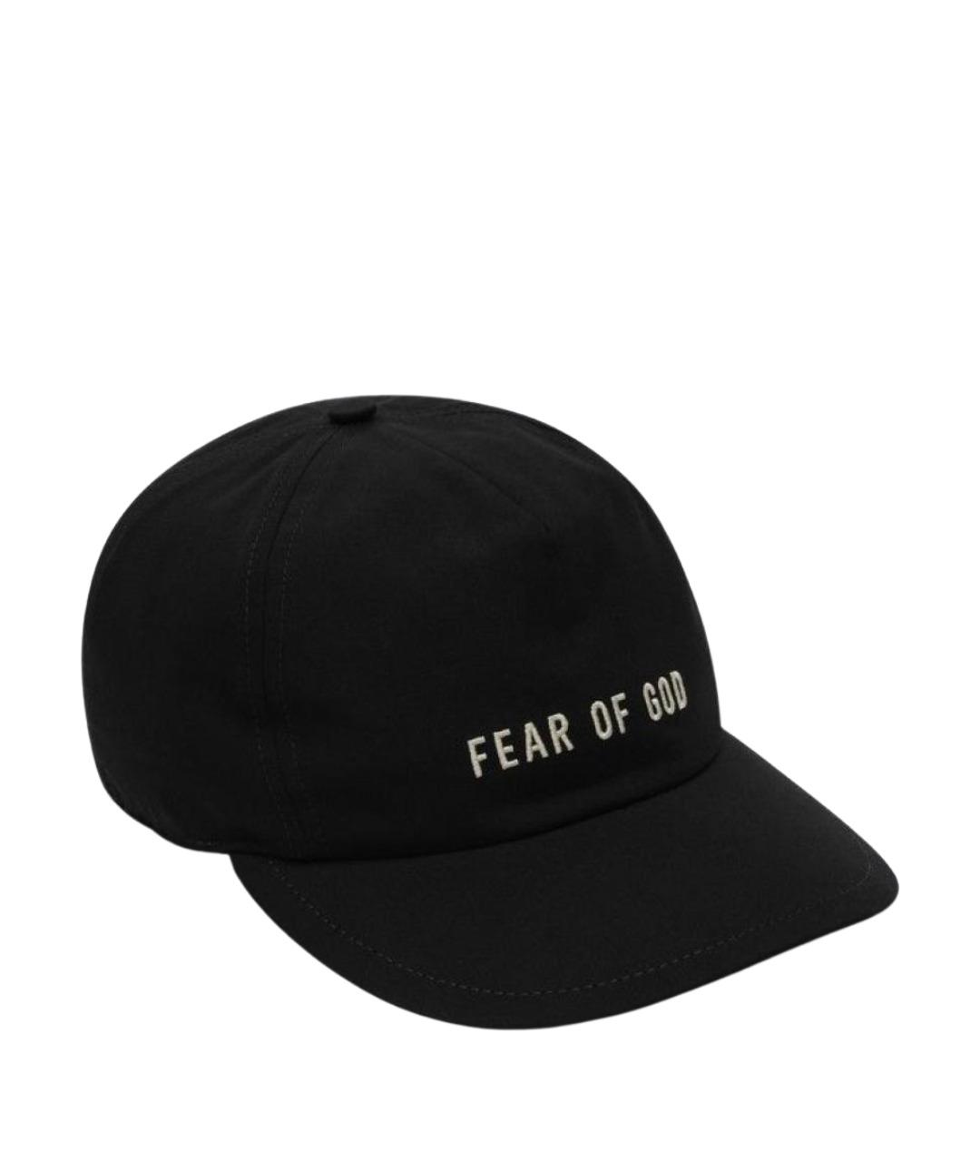 FEAR OF GOD Черная хлопковая кепка/бейсболка, фото 1