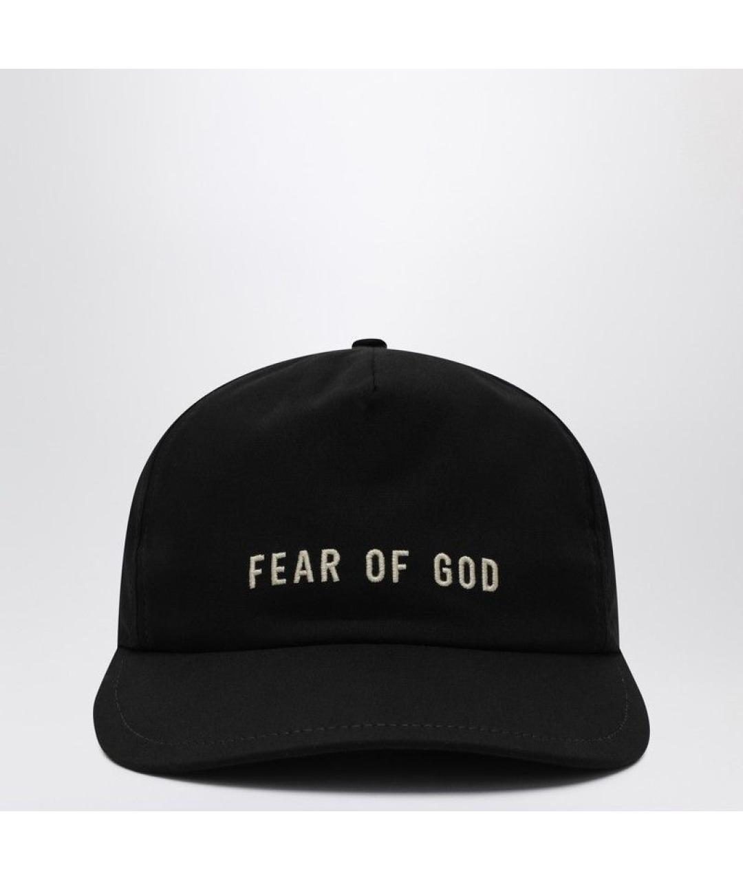 FEAR OF GOD Черная хлопковая кепка/бейсболка, фото 2