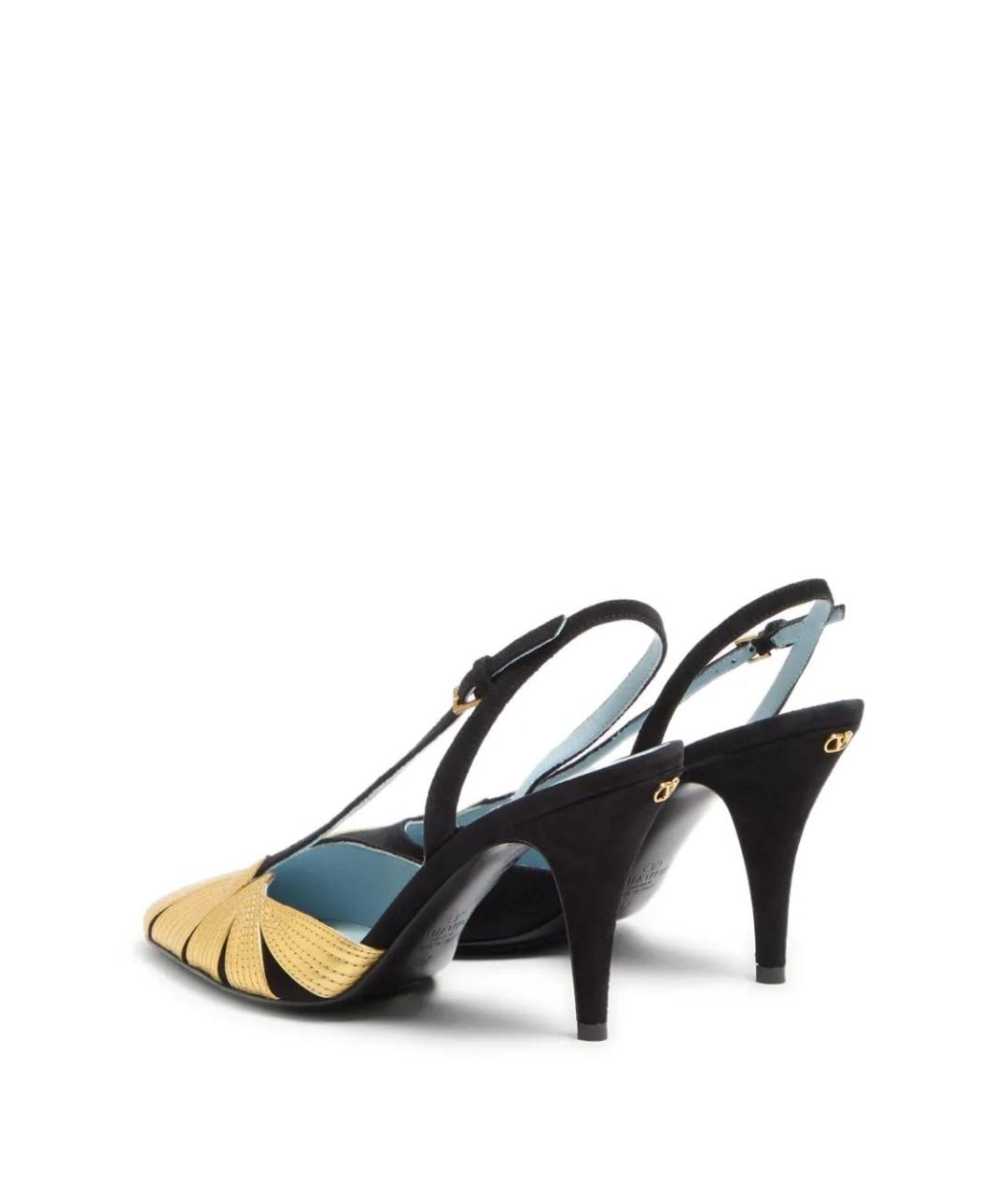 VALENTINO Черные кожаные туфли, фото 3