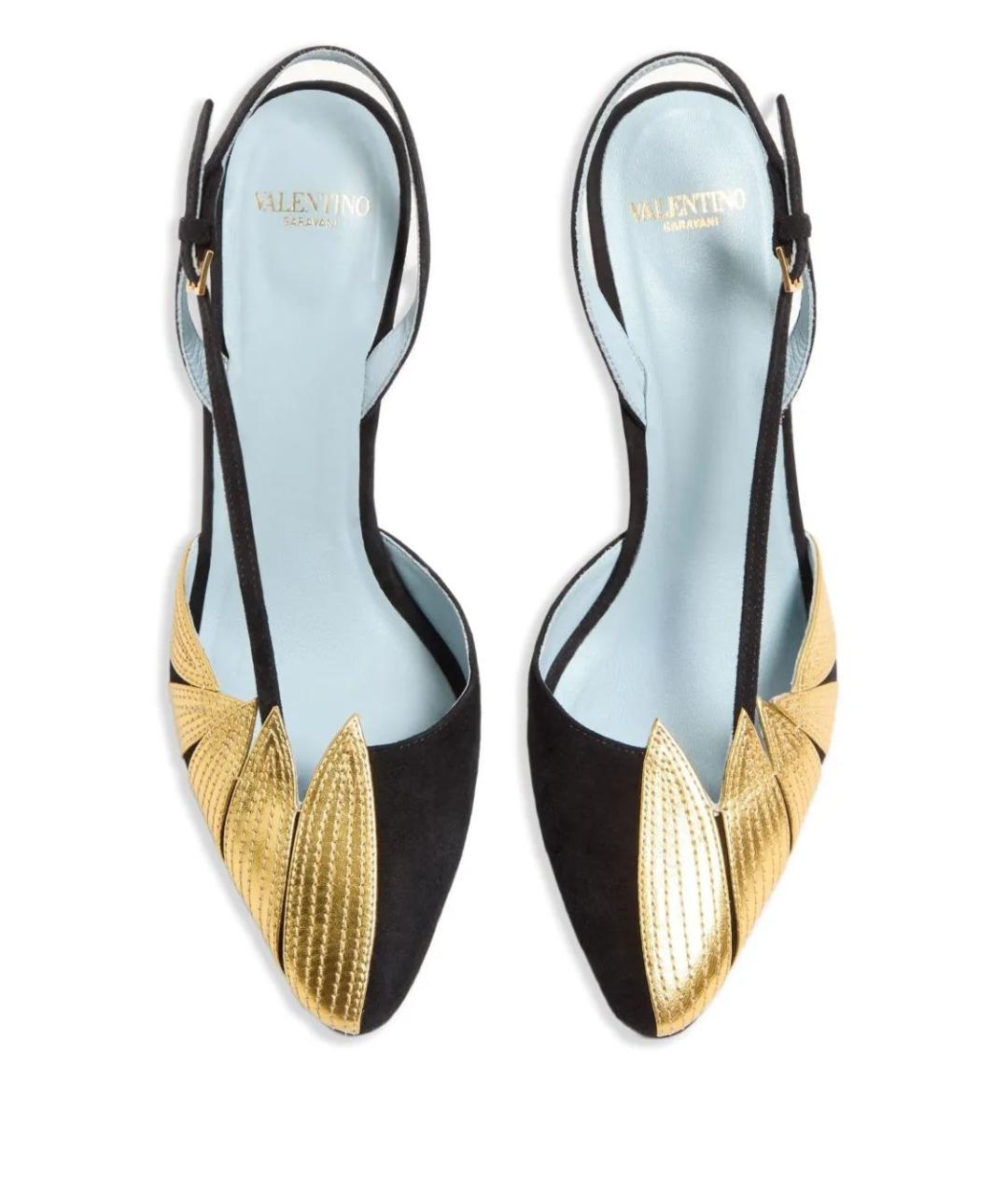 VALENTINO Черные кожаные туфли, фото 4