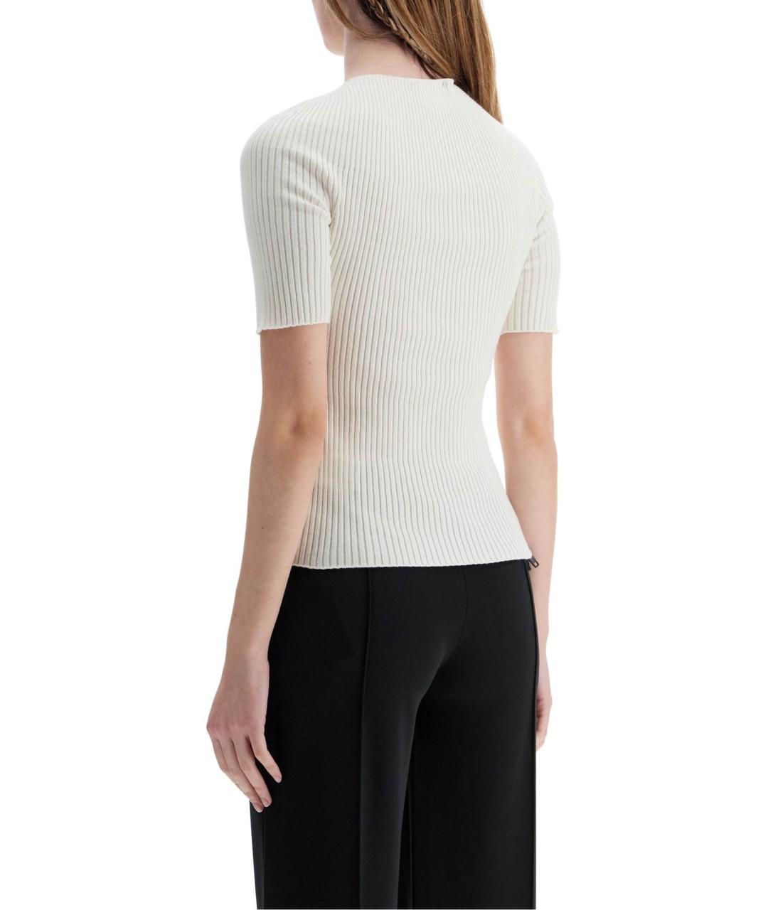 COURREGES Белая хлопковая футболка, фото 3