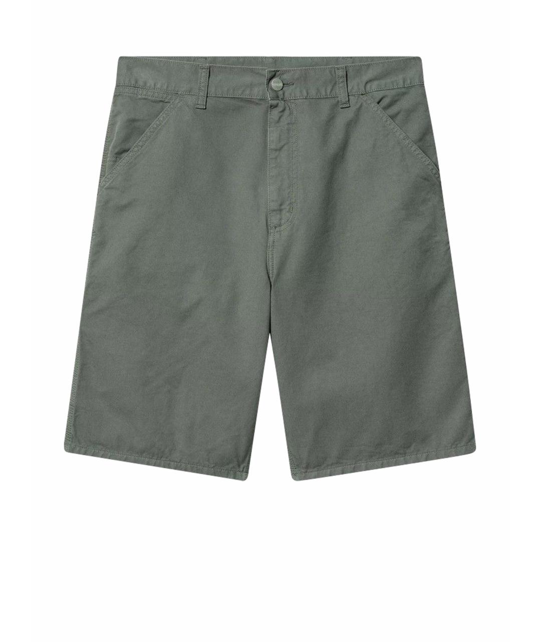 CARHARTT WIP Зеленые хлопковые шорты, фото 1