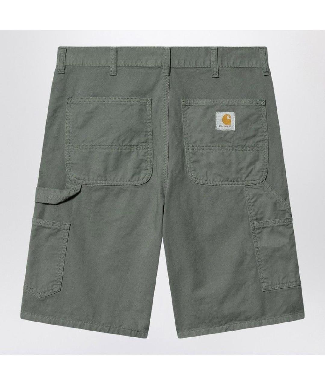 CARHARTT WIP Зеленые хлопковые шорты, фото 2