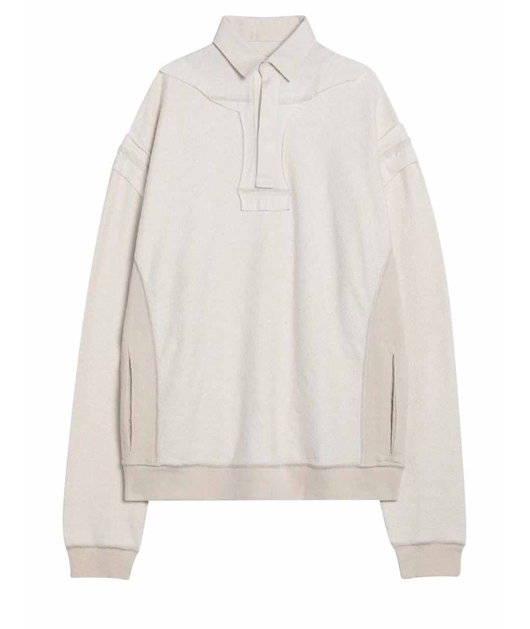 MAISON MARGIELA Бежевый хлопковый джемпер / свитер, фото 1