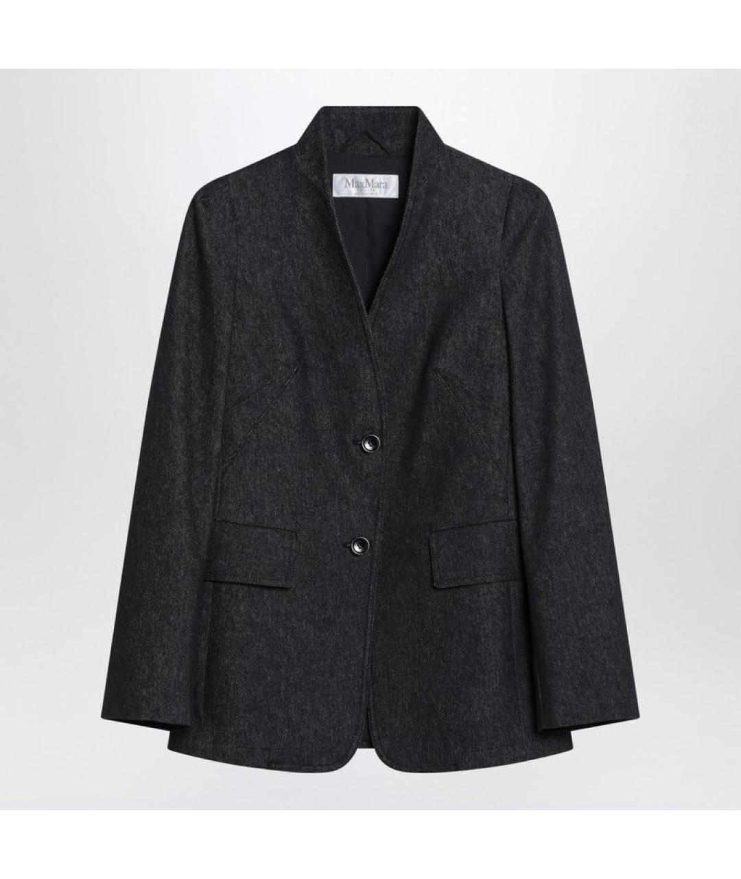 MAX MARA Темно-синяя хлопковая куртка, фото 3