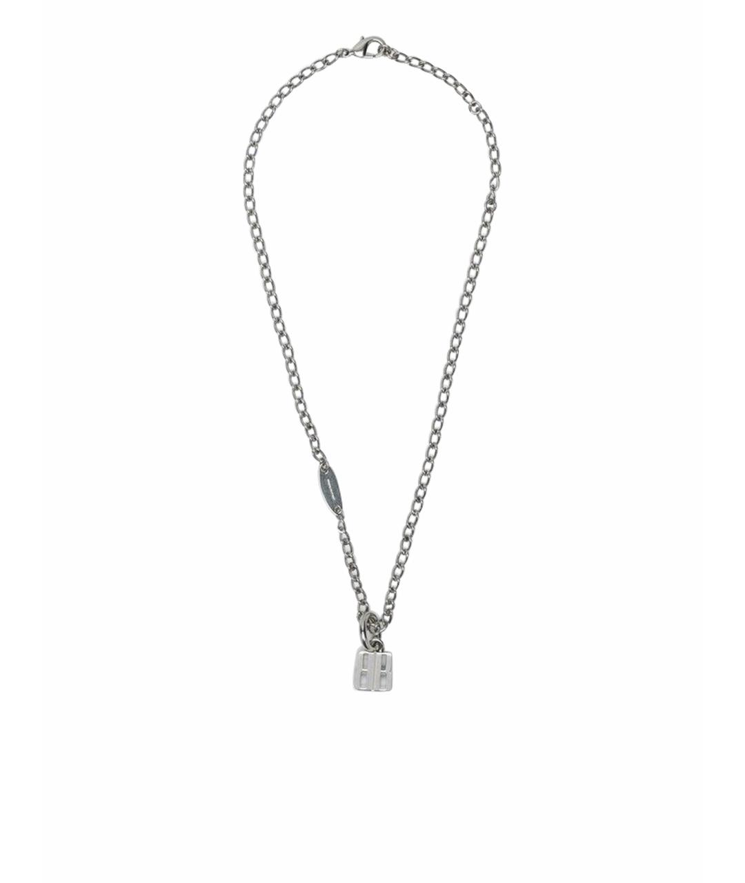 BALENCIAGA Серебряная металлическая цепочка, фото 1