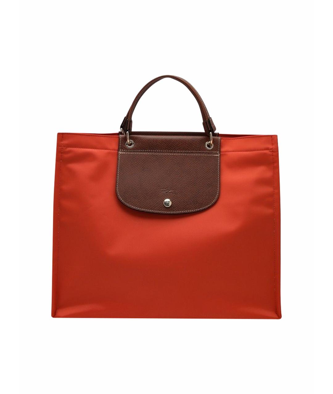 LONGCHAMP Оранжевая синтетическая сумка тоут, фото 1