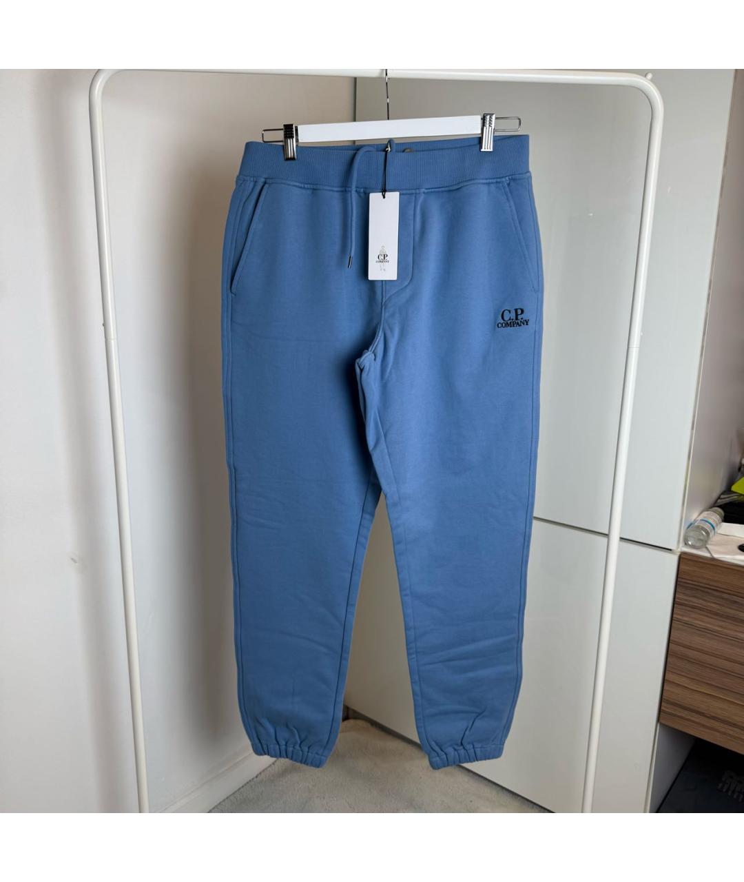 CP COMPANY Голубые хлопковые повседневные брюки, фото 7