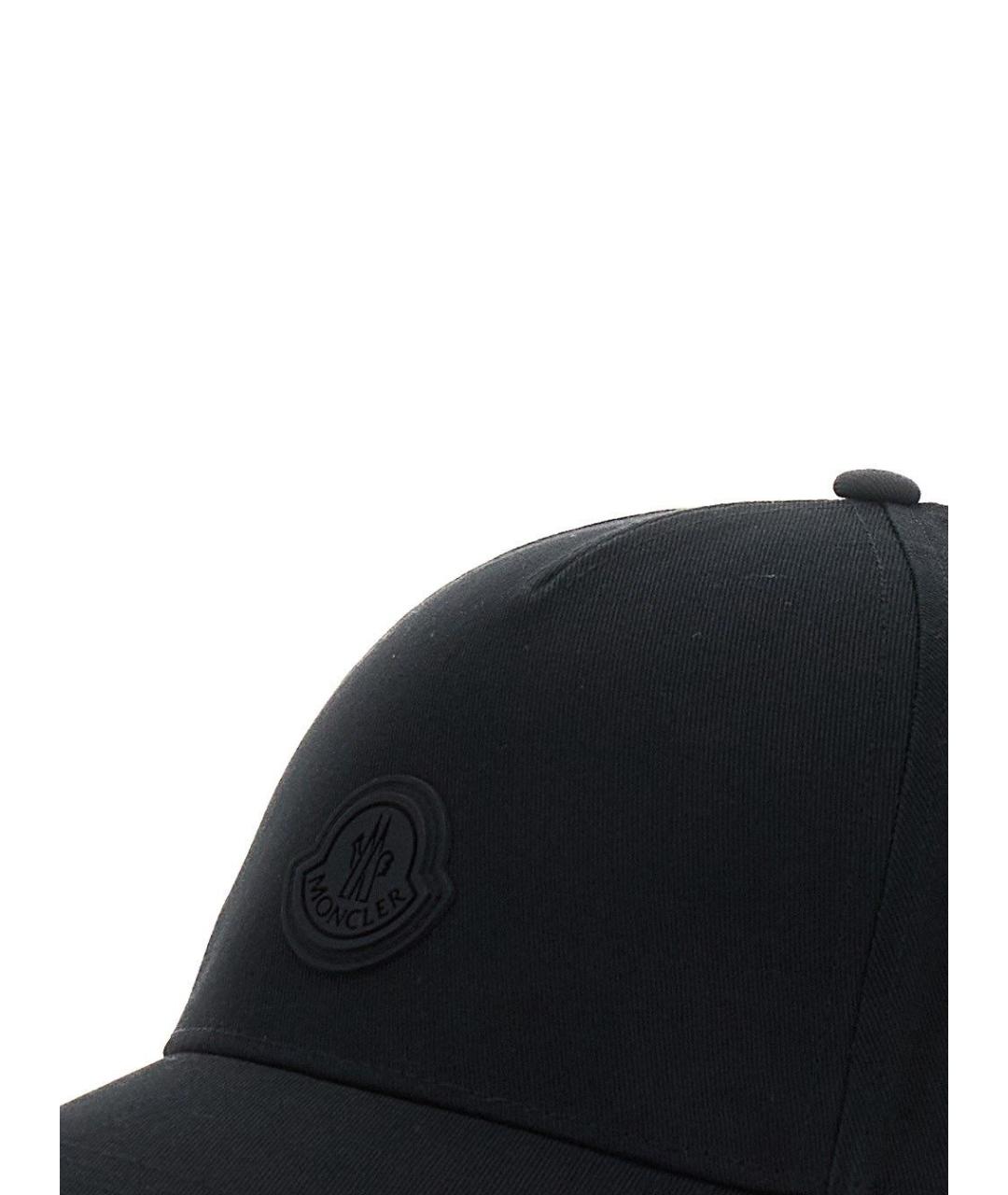 MONCLER Черная хлопковая кепка/бейсболка, фото 3
