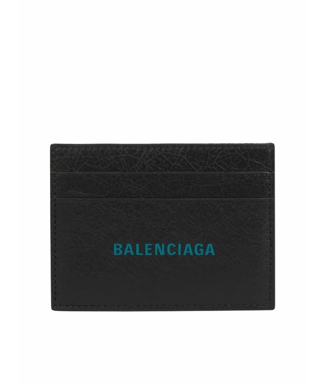 BALENCIAGA Черный кожаный кардхолдер, фото 1