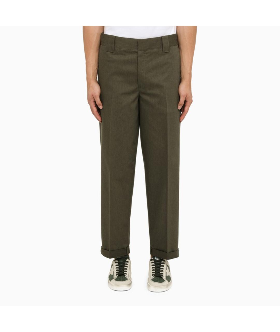 GOLDEN GOOSE DELUXE BRAND Зеленые полиэстеровые брюки чинос, фото 6