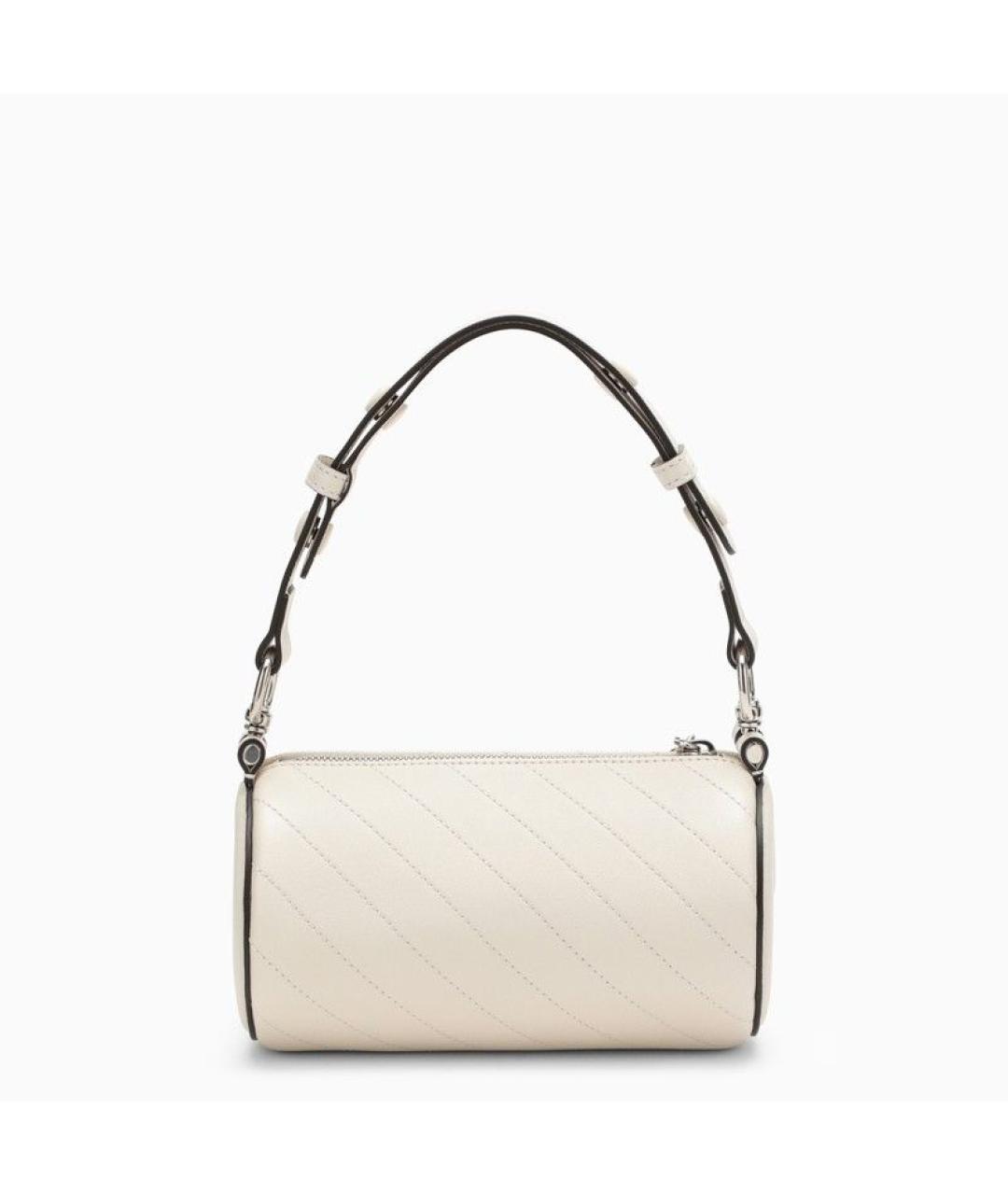 GUCCI Белая кожаная сумка с короткими ручками, фото 2