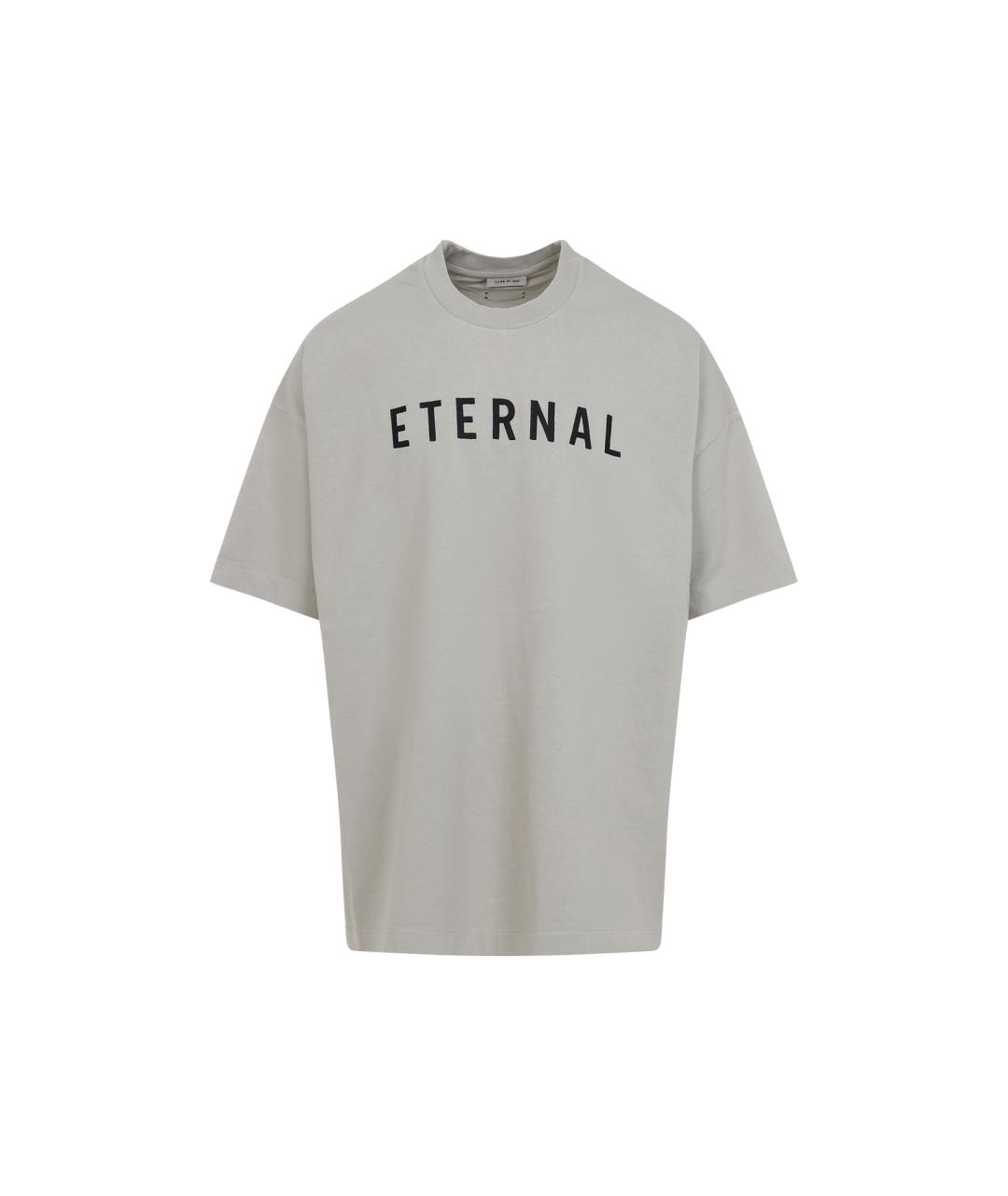 FEAR OF GOD Серая хлопковая футболка, фото 1