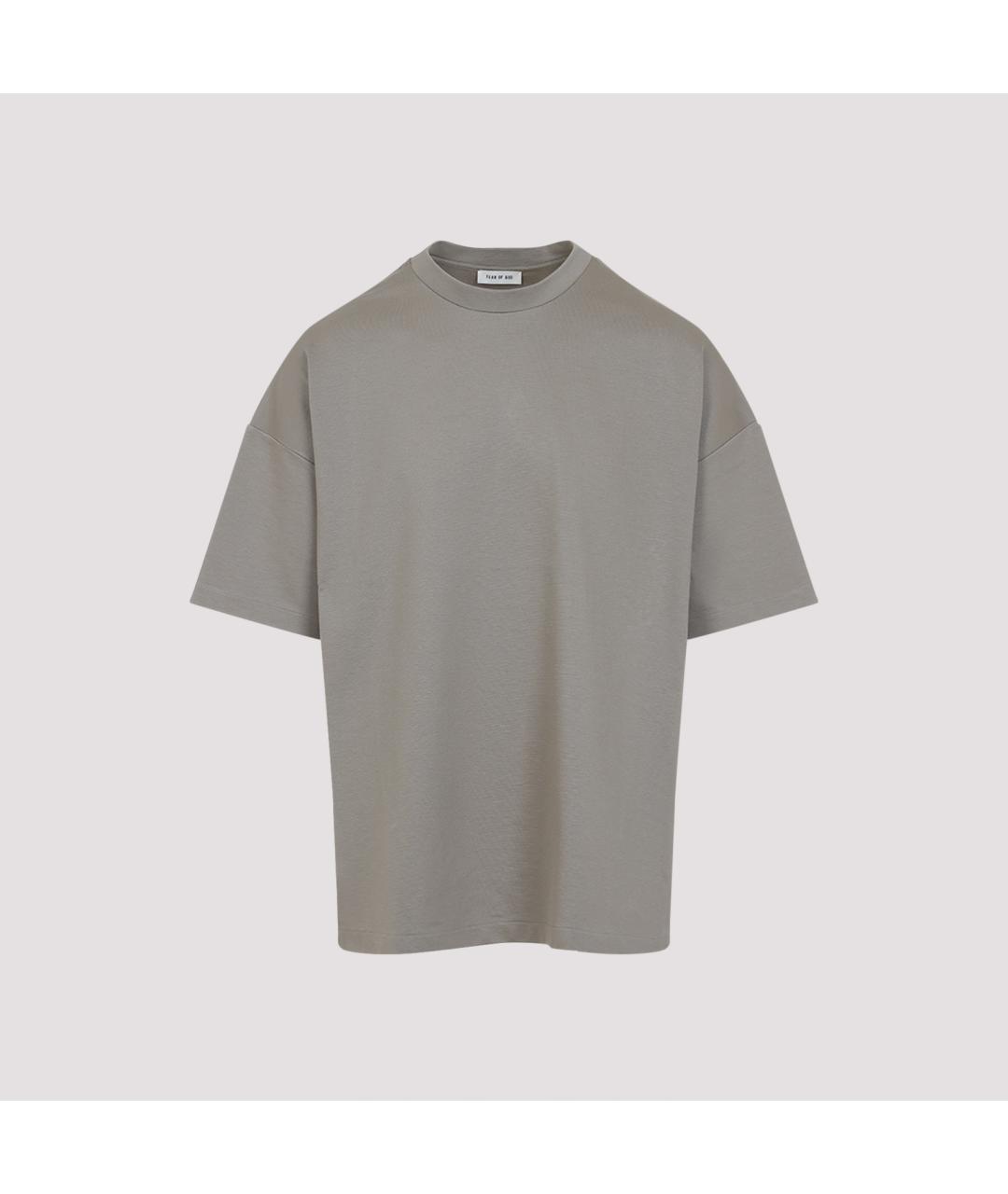 FEAR OF GOD Серая вискозная футболка, фото 2