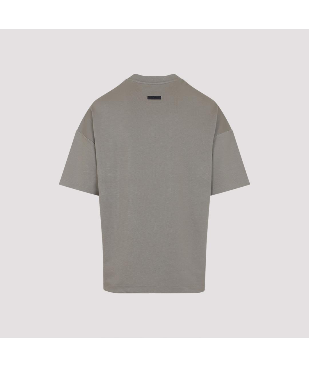 FEAR OF GOD Серая вискозная футболка, фото 3