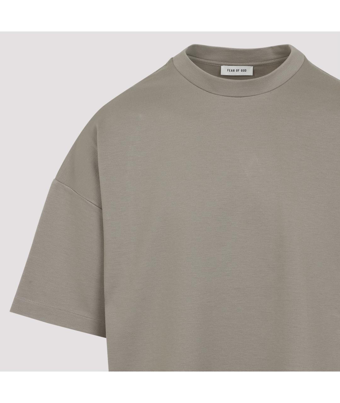 FEAR OF GOD Серая вискозная футболка, фото 4