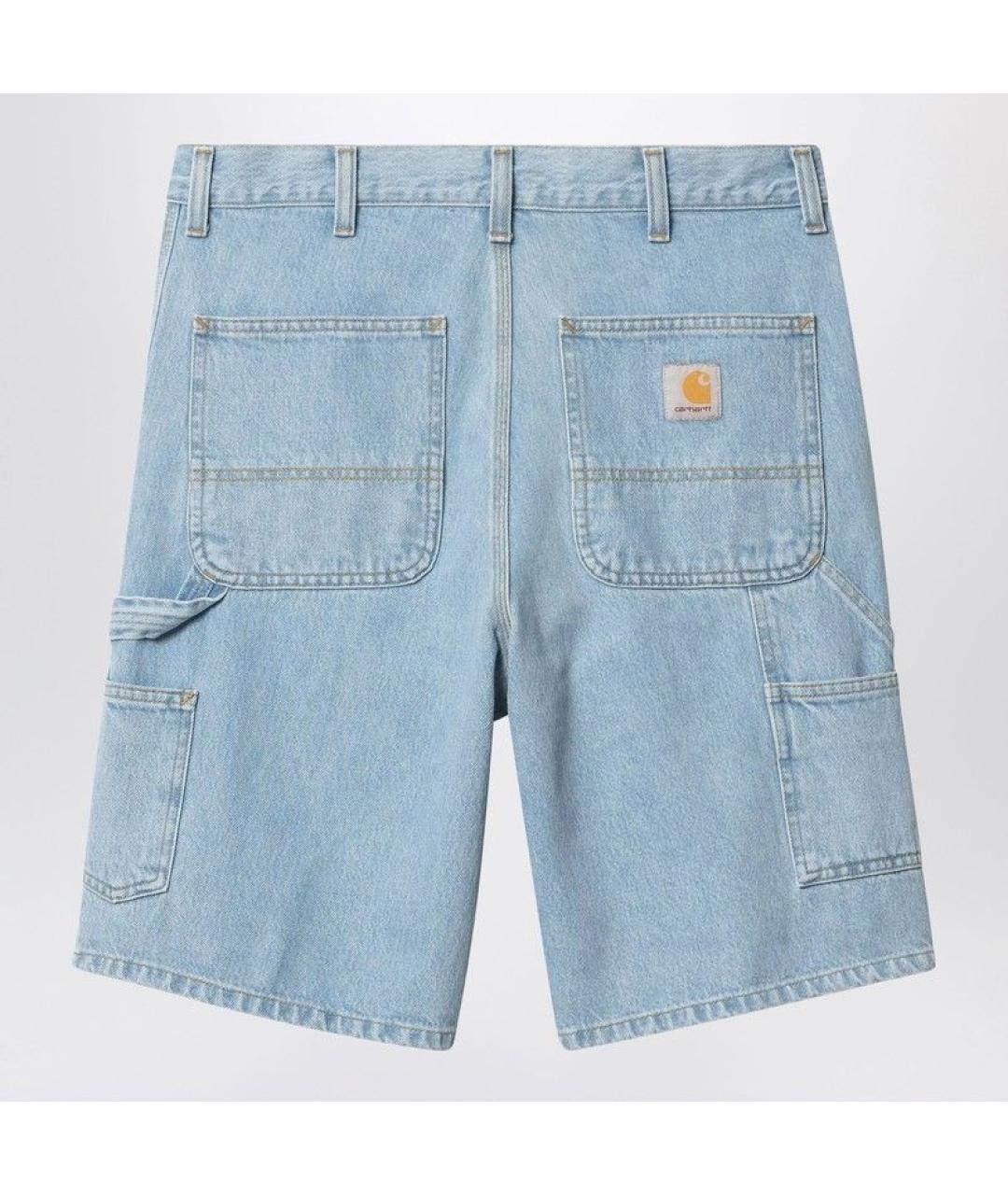 CARHARTT WIP Голубые хлопковые шорты, фото 2