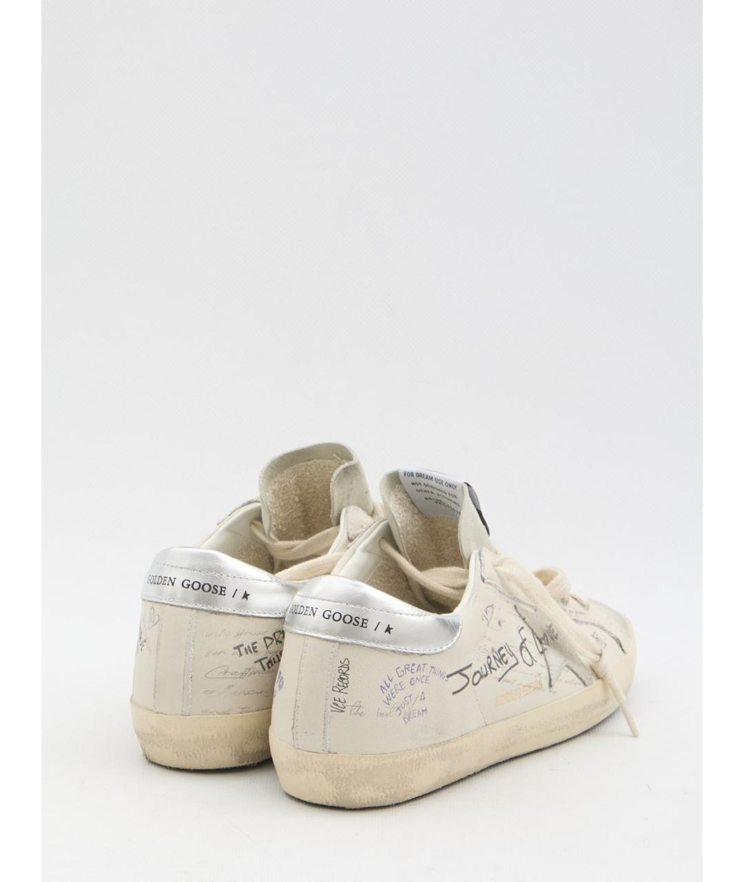GOLDEN GOOSE DELUXE BRAND Бежевые кожаные кеды, фото 3