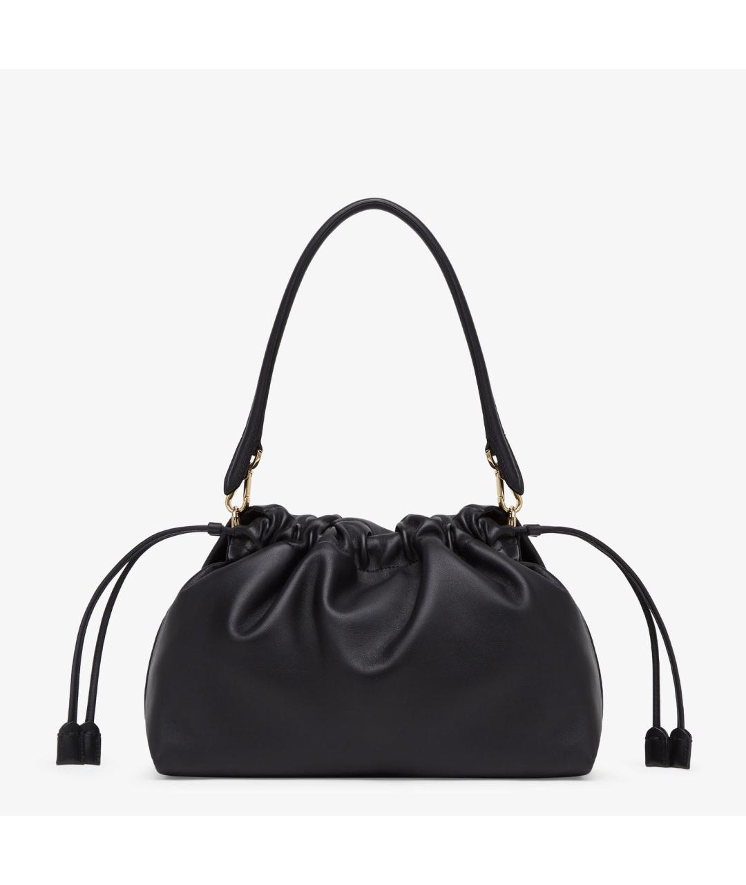 FENDI Черная кожаная сумка через плечо, фото 3