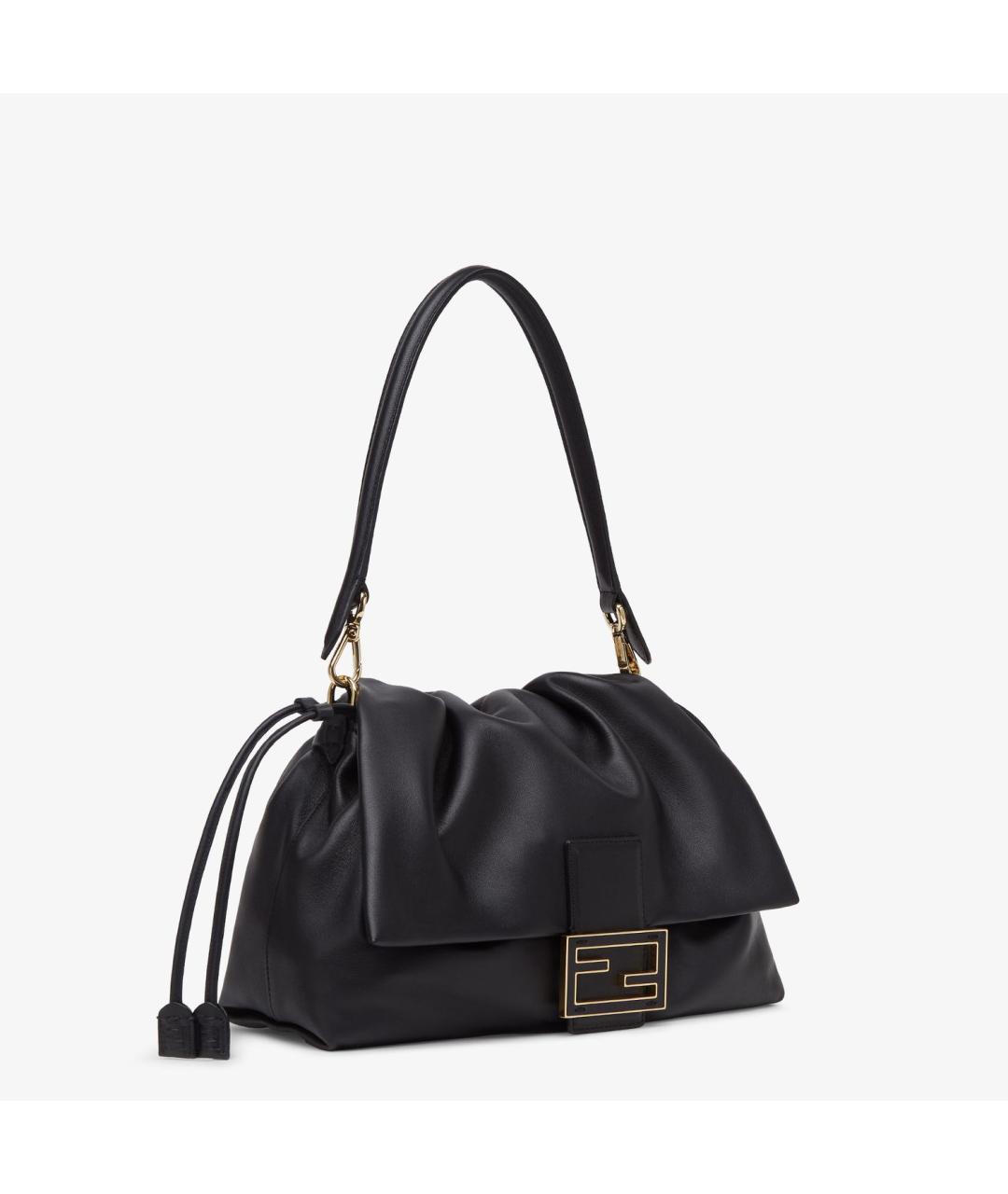FENDI Черная кожаная сумка через плечо, фото 2
