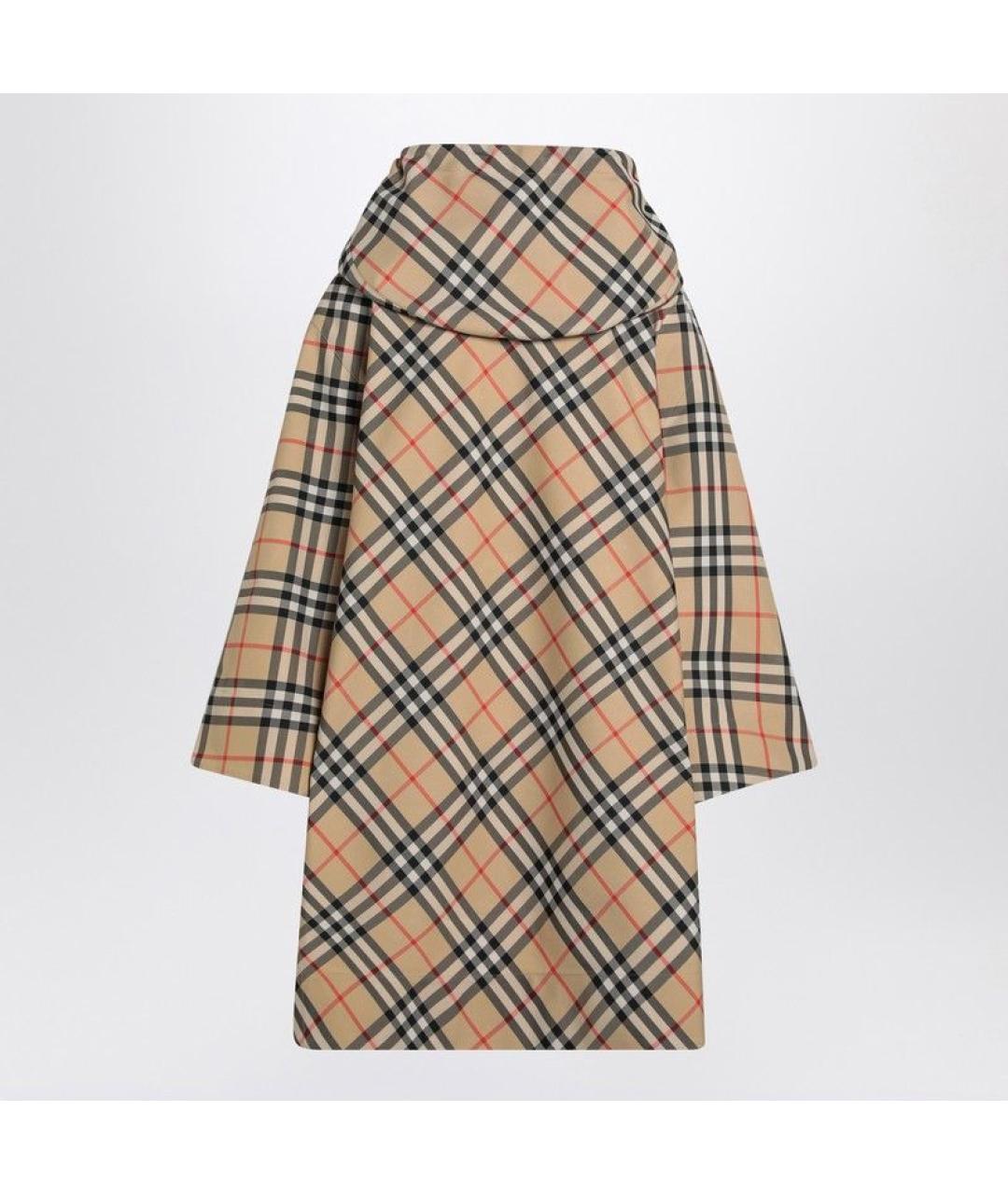 BURBERRY Бежевая полиэстеровая куртка, фото 2