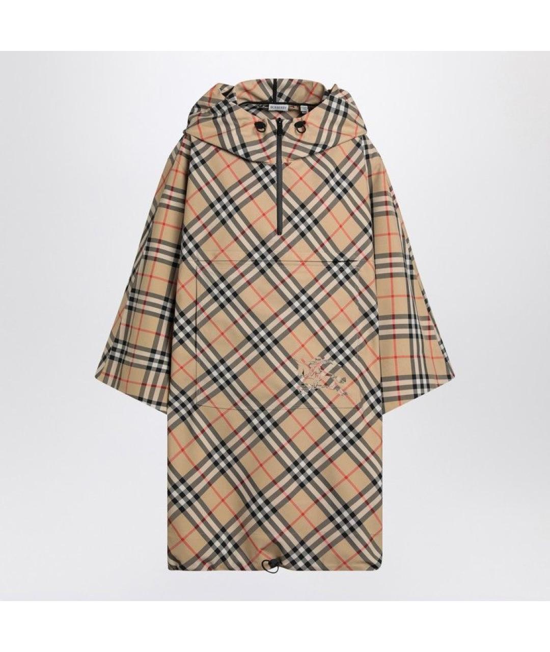 BURBERRY Бежевая полиэстеровая куртка, фото 3