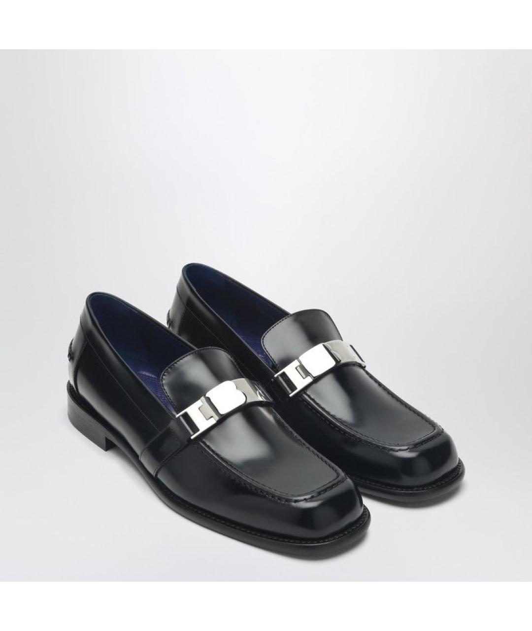 BURBERRY Черные кожаные лоферы, фото 2