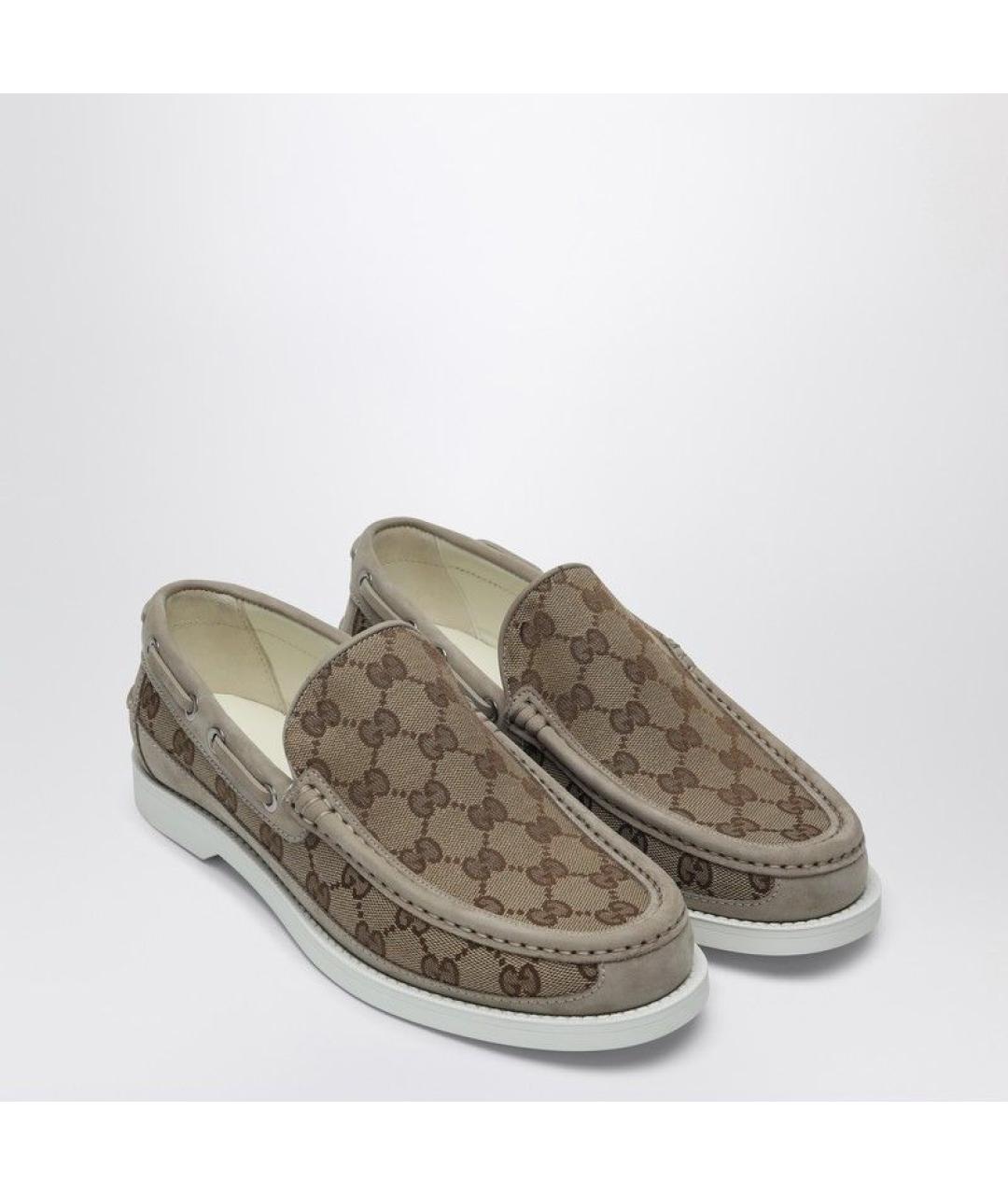 GUCCI Бежевые лоферы, фото 2