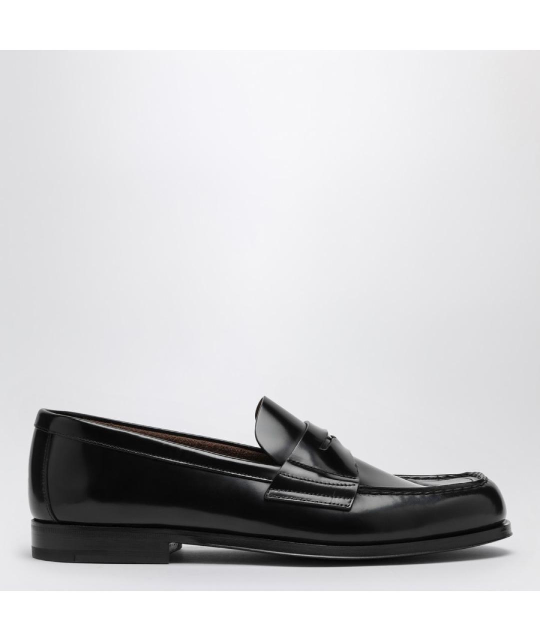PRADA Черные кожаные лоферы, фото 4