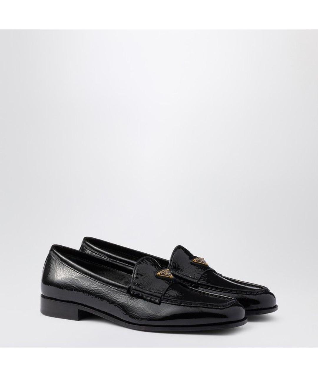 PRADA Черные кожаные лоферы, фото 2