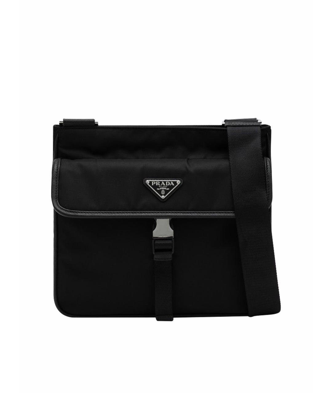 PRADA Черная синтетическая сумка на плечо, фото 1