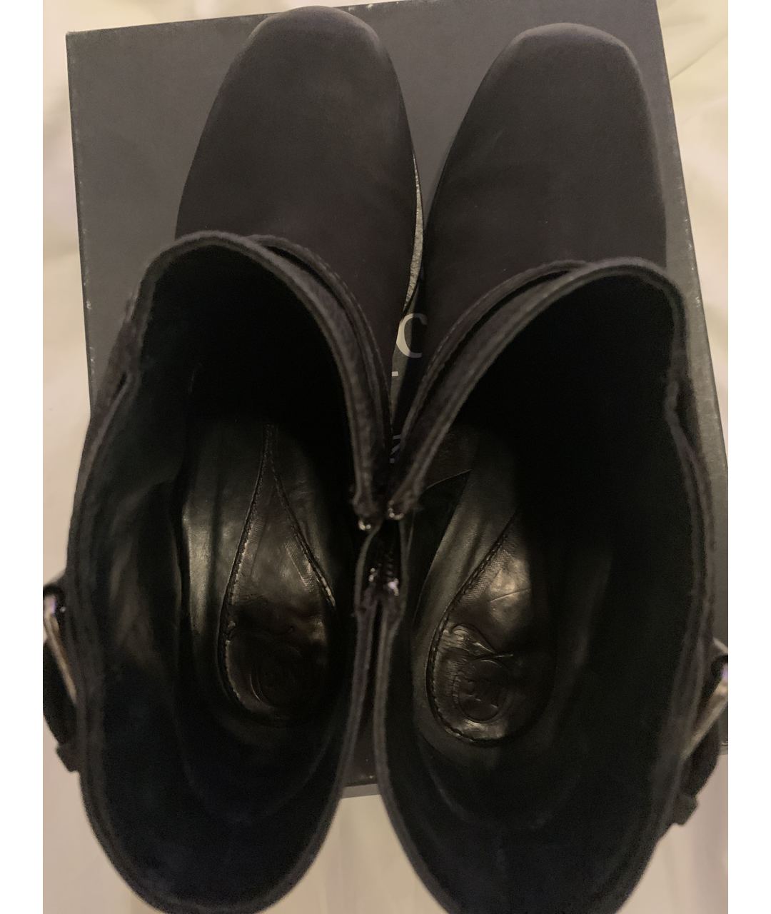 ALEXANDER MCQUEEN Черные кожаные ботинки, фото 4