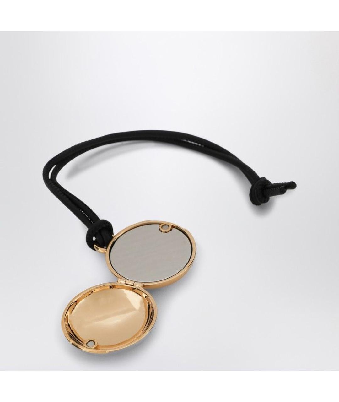LOEWE Золотой кожаный кулон, фото 2