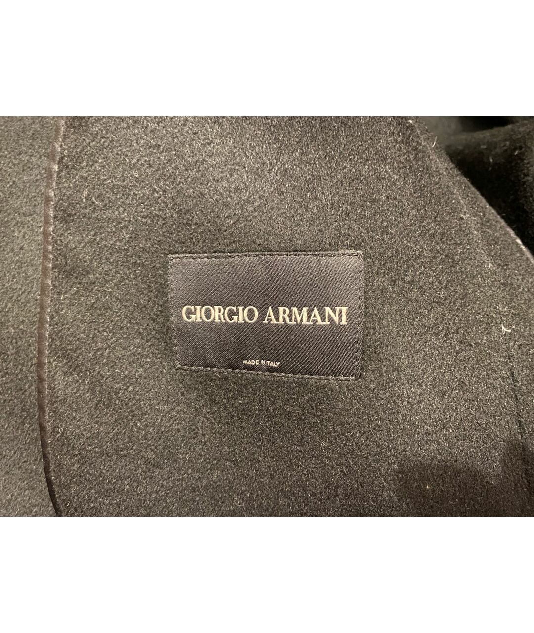 GIORGIO ARMANI Черное кашемировое пальто, фото 3