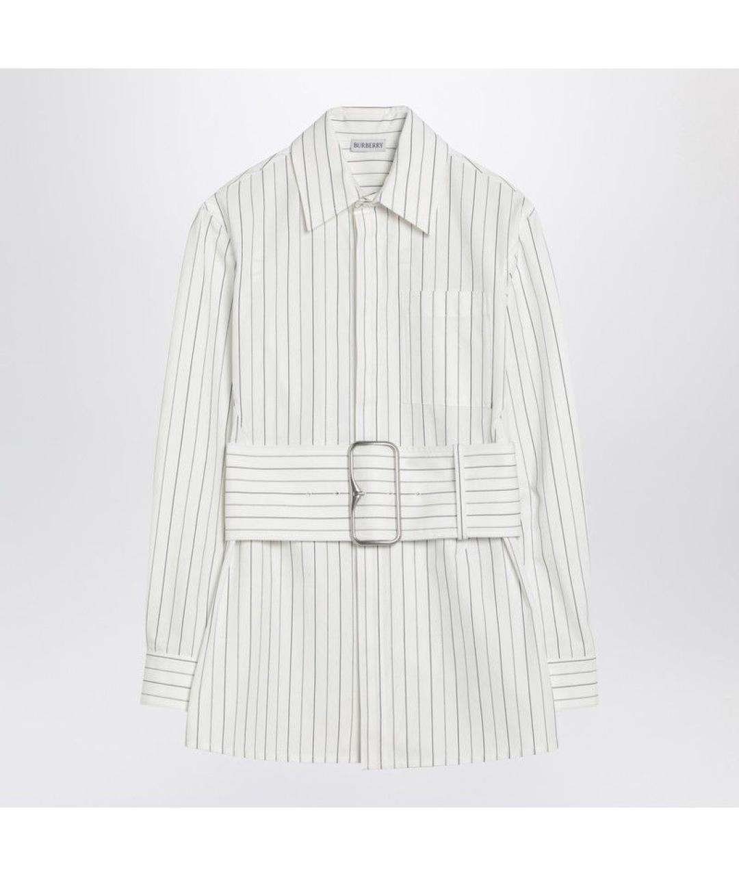 BURBERRY Белая хлопковая рубашка, фото 3