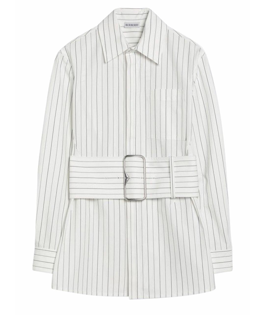 BURBERRY Белая хлопковая рубашка, фото 1