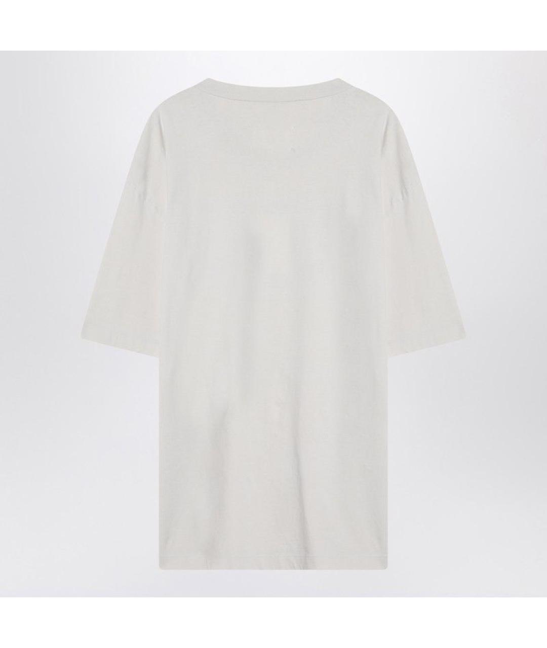 MAISON MARGIELA Белая хлопковая футболка, фото 2