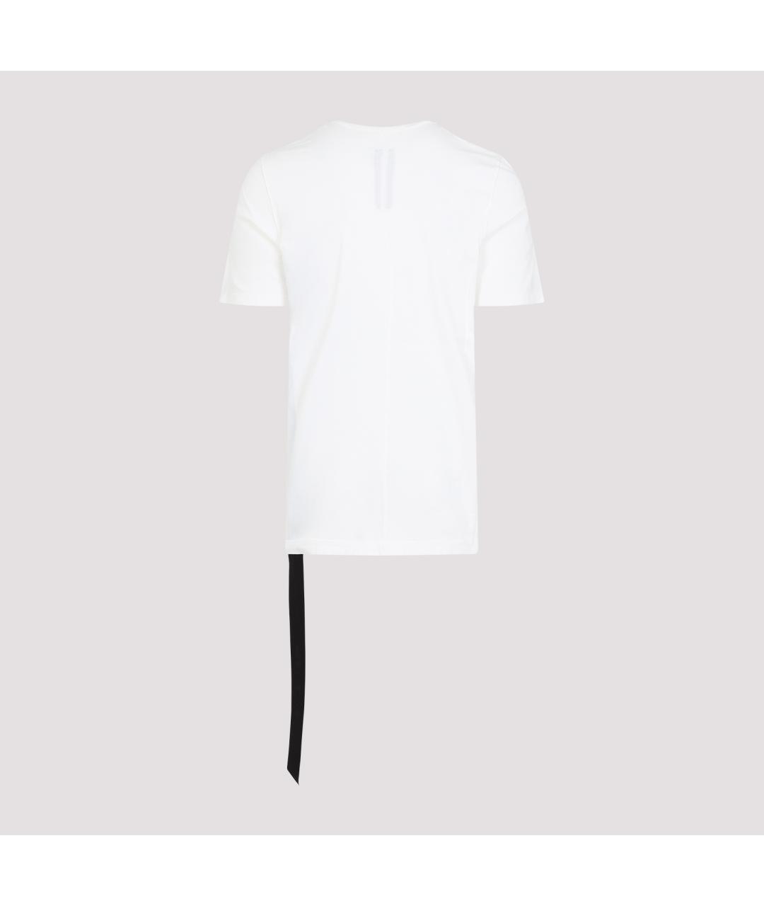RICK OWENS DRKSHDW Белая хлопковая футболка, фото 3